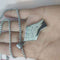 Mens Dorado Fist Titanium Steel Pendant Necklace Steel color With pearl chain