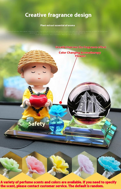 Adorno Perfumado para Auto con Cabeza Móvil y Cristal Tallado - Image 27