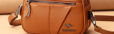 Bolso Bandolera Redondo de Cuero Genuino - Versátil y Elegante - Image 40