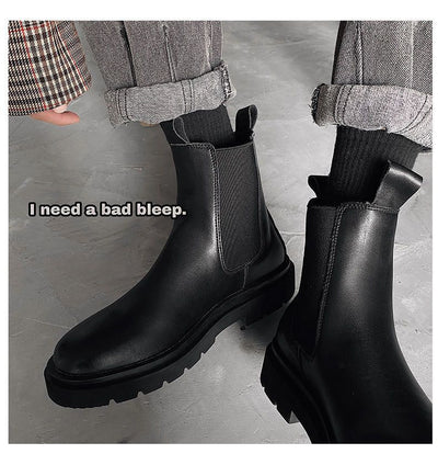 Botas Martin Chelsea Altas para Hombre Estilo Británico Clásico - Image 20