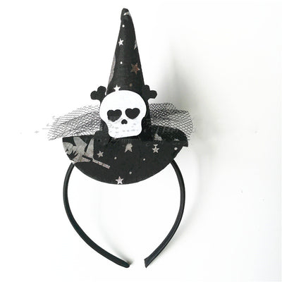 Diadema de Bruja para Halloween con Araña, Calavera y Murciélago - Image 11