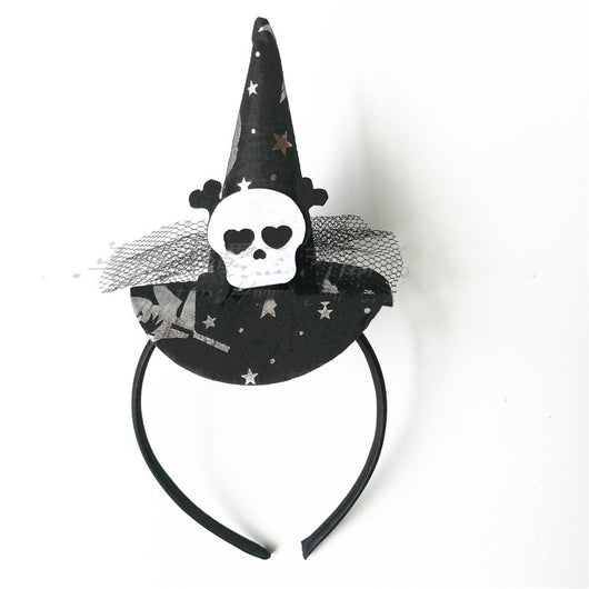Diadema de Bruja para Halloween con Araña, Calavera y Murciélago - Image 11