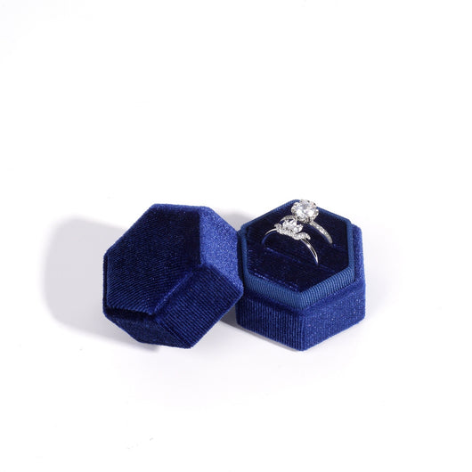Caja de Terciopelo Hexagonal para Joyas Premium - Image 10