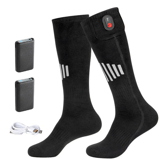 Calcetines Térmicos de Algodón Puro con Calefacción Eléctrica para Esquí - Image 6