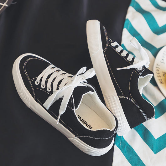 Tenis Blancos Transpirables para Hombre - Zapatos Casual de Lona Versátiles - Image 2