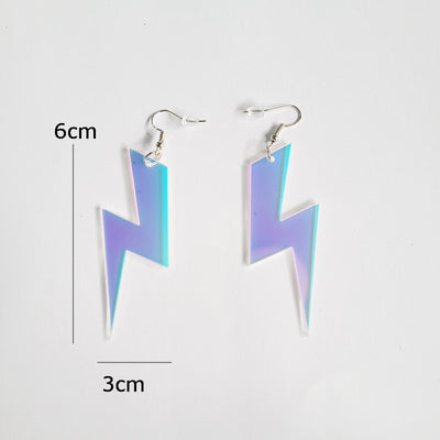 Aretes Láser Cambia Color de Acrílico Hueco - Image 4