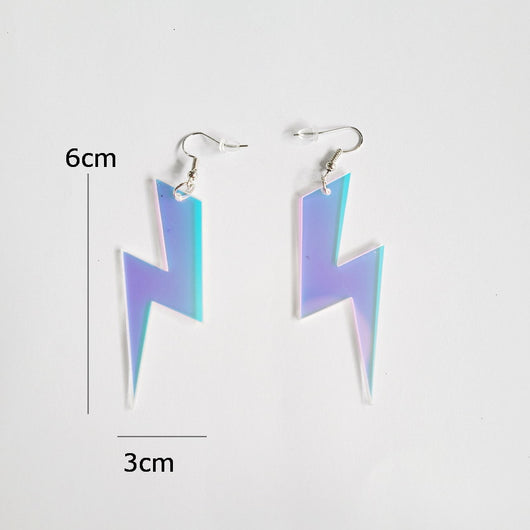 Aretes Láser Cambia Color de Acrílico Hueco - Image 4
