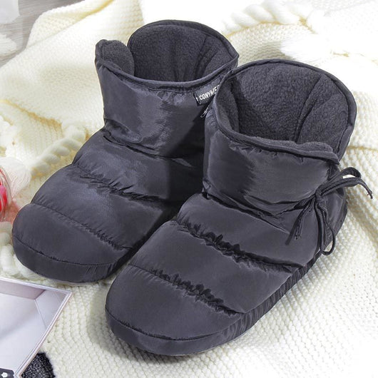 Bolsa Térmica para Mujer Otoño-Invierno con Pantuflas de Algodón Acolchado Antideslizantes - Image 9