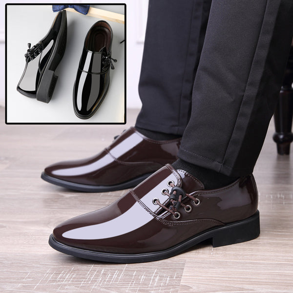 Zapatos Oxford de Cuero Italiano Premium para Hombre - Elegancia Clásica en Tallas Grandes