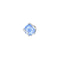 All-Plateado Tianhuo-Cut Firework-Cut Thorn Rose EarringsAnti-Oxidation Unisex Retro Estilo Azul 1PC 6mm