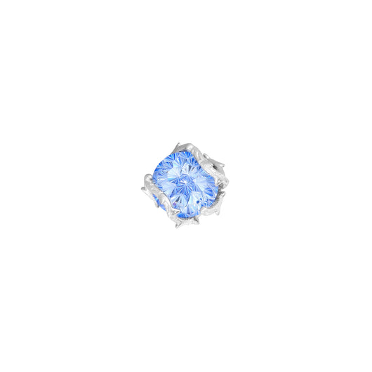 Aretes de Rosa Espinada Plata Pura - Corte Diamante Retro Unisex Antioxidante - Image 2