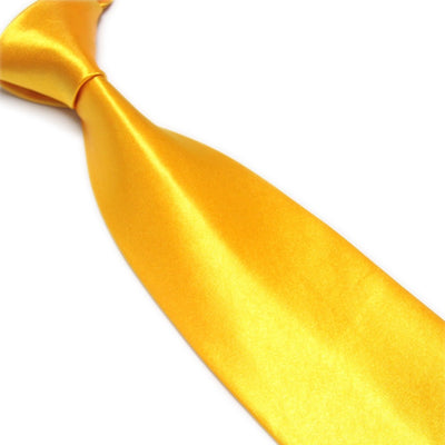 Corbata Ancha de Seda Sintética Color Sólido para Bodas y Eventos