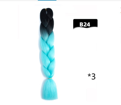 Peluca Trenzada Degradada Fibra Química Alta Temperatura - Image 60