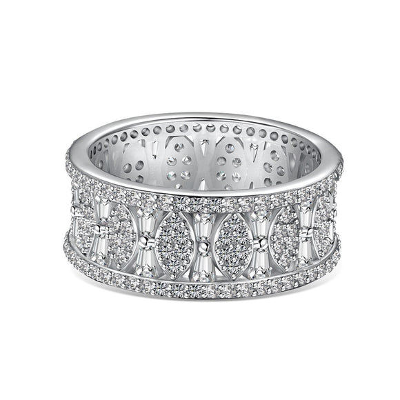 Anillo de Plata Esterlina 925 con Circón para Mujer