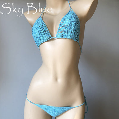 Bikini Tejido a Mano con Diseño Calado para Mujer - Image 21