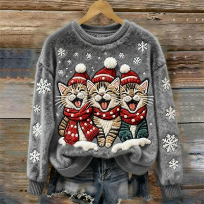 Sudadera Cuello Redondo con Pelaje Sintético para Otoño e Invierno - Image 14