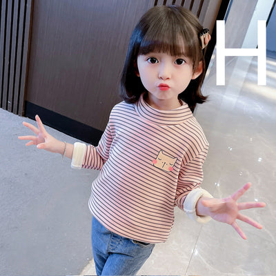 Blusa Térmica Infantil de Cuello Alto con Forro de Felpa - Image 16