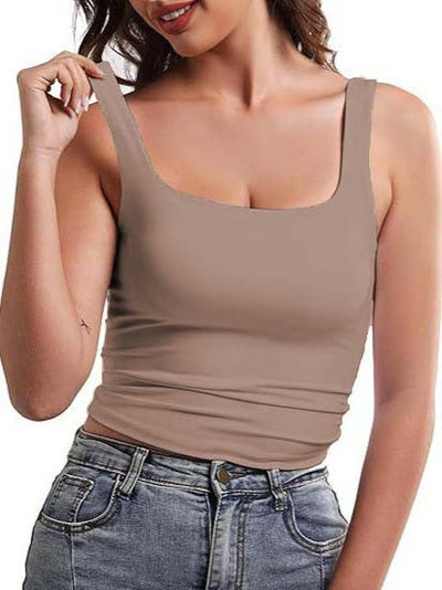 Blusa Espalda Descubierta con Cuello Cuadrado sin Mangas - Image 13