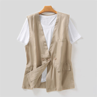 Chaleco Estilo Japonés de Algodón - Chaqueta Suelta y Casual - Image 11