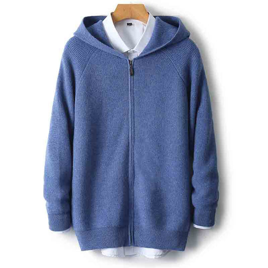 Chaqueta de Punto Suelta y Cálida para Hombre