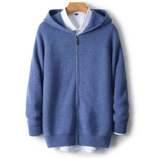 Chaqueta de Punto Suelta y Cálida para Hombre