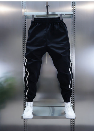 Pantalones Casuales Holgados a Rayas para Hombre - Image 10