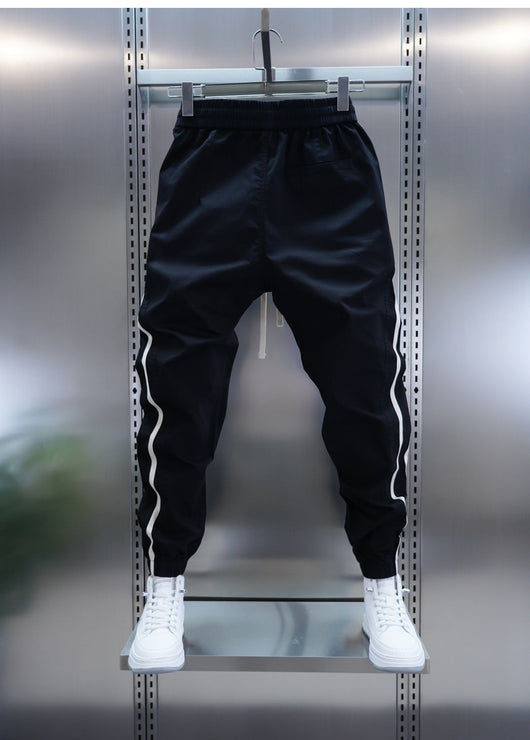 Pantalones Casuales Holgados a Rayas para Hombre - Image 10
