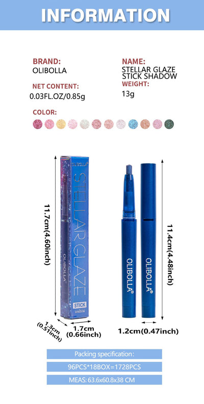 Delineador de Ojos con Perlas de 12 Colores - Image 15