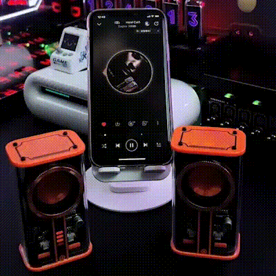 Parlante Bluetooth K07 Transparente con Luces LED Sincronizadas y Subwoofer TWS Estéreo - Image 8