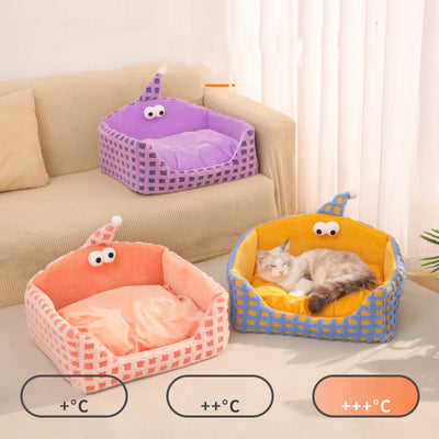 Nido Triangular Desmontable para Mascotas - Cama Térmica Acolchada para Gatos y Perros - Image 7
