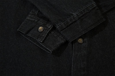 Camisa Denim con Estampado de Estrella y Letras - Diseño Moderno - Image 8