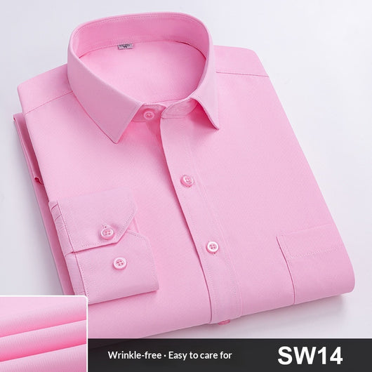 Camisa de Trabajo Manga Larga a Rayas Azules para Hombre - Image 13