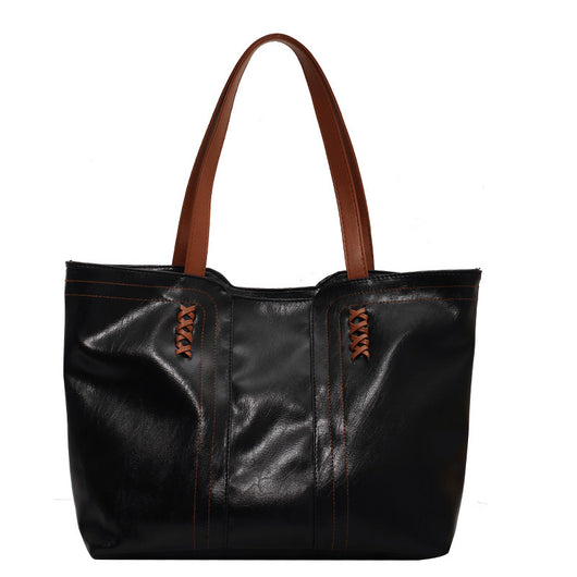Bolsa de Compras Portátil de Gran Capacidad con Asa Simple - Image 3