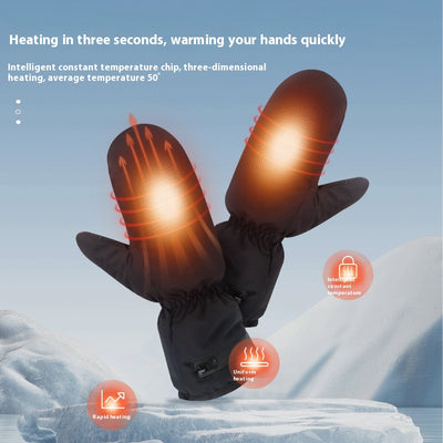 Guantes Térmicos Eléctricos con Cremallera, a Prueba de Viento - Image 2