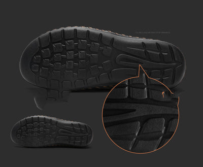 Zapatos de Cuero Hueco con Malla para Hombre - Image 12