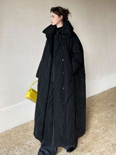 Abrigo Largo Invierno Talla Grande Estilo Coreano para Mujer - Image 6
