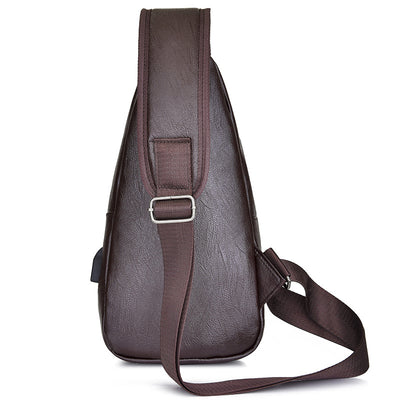 Bolsa Cruzada Casual para Hombre con Diseño Asimétrico - Image 6