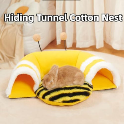 Túnel Cama Escondite Forma de Abeja para Conejos y Roedores - Image 6