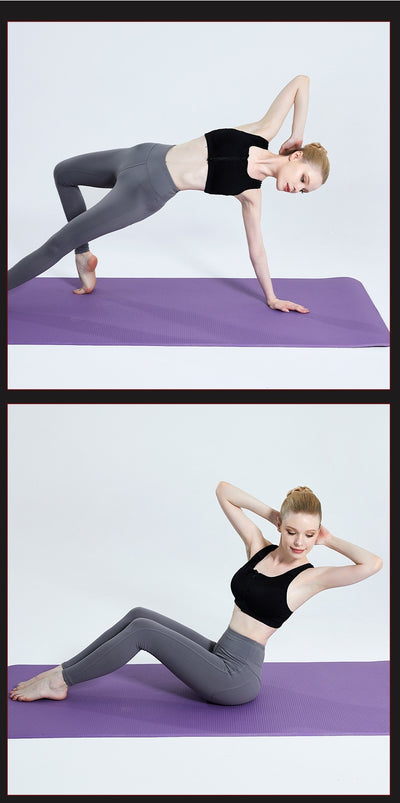Tapete de Yoga Antideslizante para Principiantes con Bordes de Seguridad - Image 10