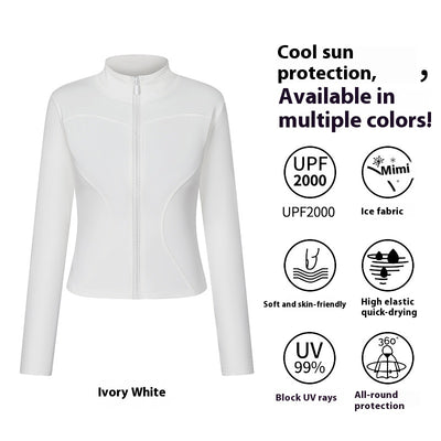 Chaqueta Deportiva para Yoga Mujer Manga Larga Protección Solar Ropa Outdoor - Image 7