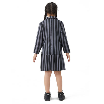 Disfraz Elegante Wednesday Addams Negro para Halloween - Image 16