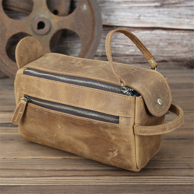 Bolso de Cuero para Mujer Gran Capacidad Piel de Caballo