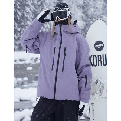 Chaqueta de Snowboard Impermeable y Transpirable con Adhesivo de Presión Total - Image 17