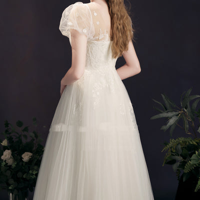 Vestido de Novia Elegante y Minimalista para Cena - Image 4