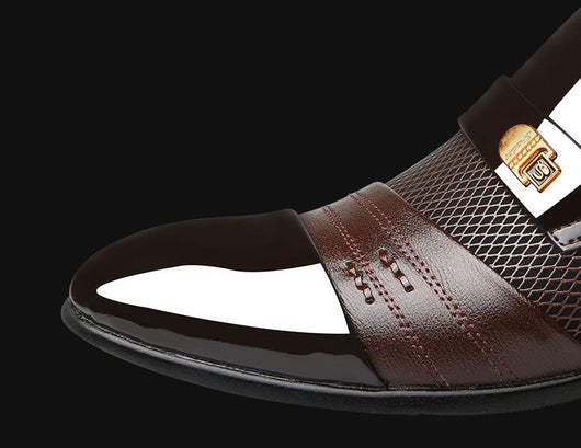 Zapatos de Cuero Transpirables para Hombre - Elegancia Casual y Formal - Image 8
