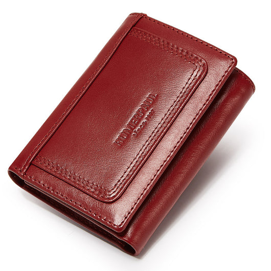 Billetera Multifuncional de Cuero Genuino con Compartimentos y Cierre - Image 4
