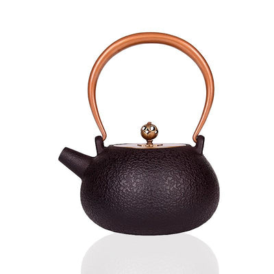 Tetera de Hierro Fundido Artesanal Sin Recubrimiento para Té Kung Fu - Image 2