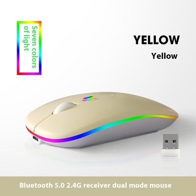 Ratón Inalámbrico con Luz LED y Carga Silenciosa - Image 11