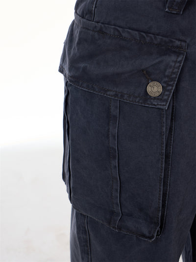 Overol Vintage Desgastado con Bolsillos Grandes - Image 25