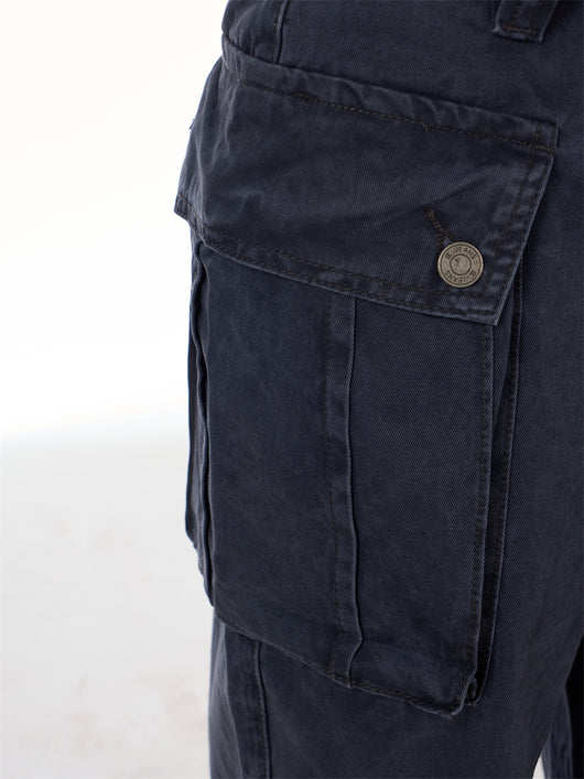 Overol Vintage Desgastado con Bolsillos Grandes - Image 25